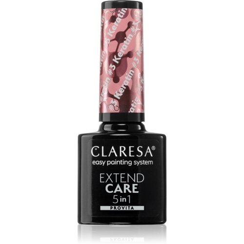 Claresa Extend Care 5 in 1 Keratin podlak za gel nohte s hranilnim učinkom odtenek #3 5 g Cene