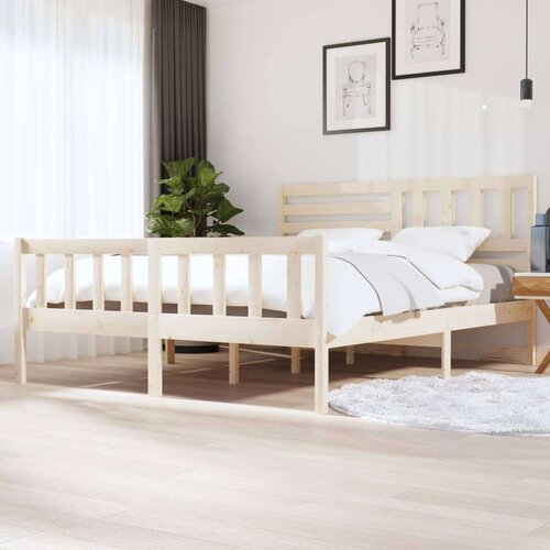  Za krevet od masivnog drva 180 x 200 cm 6FT veliki bračni Slike