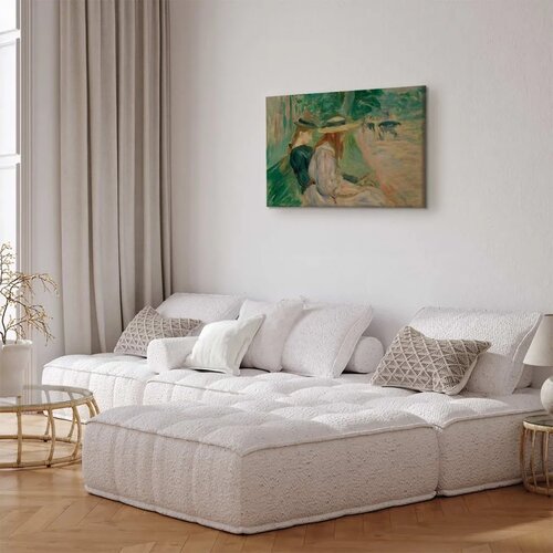  Slika - Berthe Morisot &amp;ndash; Sur un banc de Bois de Boulogne 60x40 Akustična Slike