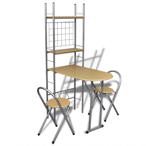 The Living Store Zložljiv jedilni bar set z 2 stoloma - Jedilni Komplet Pohi&amp;scaron;tva, (21740753) Slike