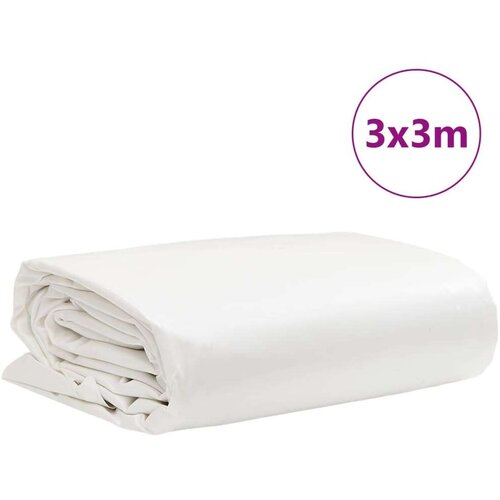  Cerada bijela 3 x 3 m 650 g/m&amp;sup2; Slike