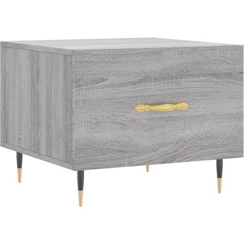 Maison Chic Klubska mizica - kavna mizica - Nizka mizica siva sonoma 50x50x40 cm inženirski les, (21753403) Cene
