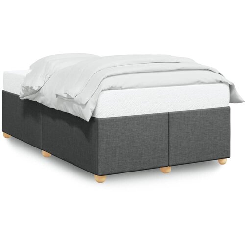 VidaXL Posteljni okvir temno siv 120x200 cm blago Slike