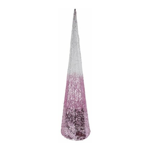 Shiny cone, jelka, svetlucava, roze, LED, 60cm ( 760018 ) Slike