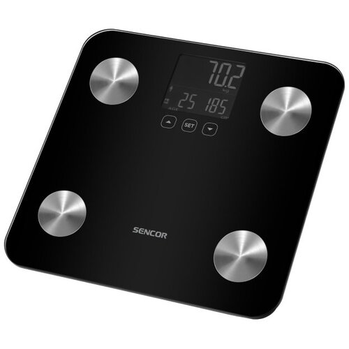 Sencor dijagnostička vaga SBS 6026BK, do 180 kg, memorija za 12 korisnika Cijene