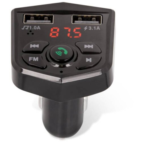 Maxlife Avtomobilski polnilnik Bluetooth z radiem FM / USB in kompletom za prostoročno telefoniranje, Črna, (5000070135) Cene
