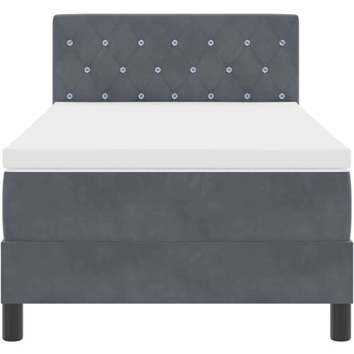 Box Spring Krevet s Madracem &amp;amp;amp LED Tamno Siva 90x200 cm Bar&amp;scaron;un Slike