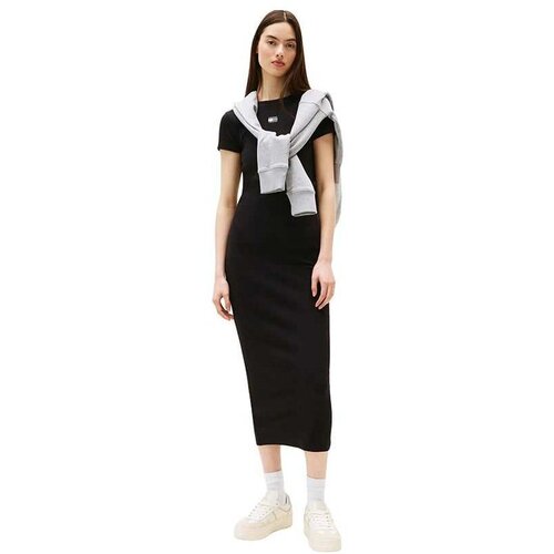 Tommy Hilfiger crna midi haljina Cene