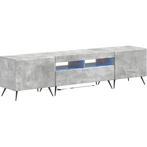  LED TV kabinet BREDA 3 kom. Betonska siva Konstruirano drvo Slike