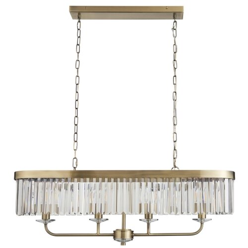  Endon 110539 - Luster na lancu CHESTERFIELD 4xE14/6W/230V mesing Slike