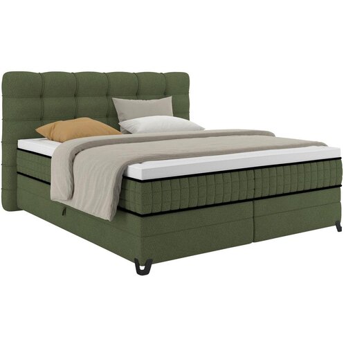 Premium Living Postelja Boxspring Carmen C, Zelena, 160x200 Slike