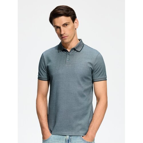 Reserved Slim polo-majica - tamnozeleno Cijene