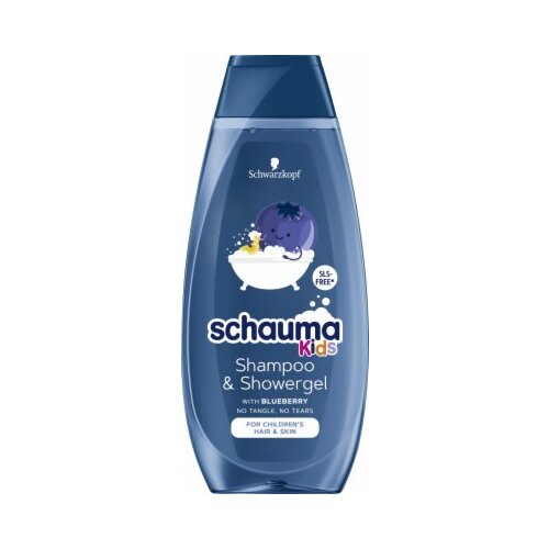 Schauma Kids Blueberry Shampoo &amp;amp; Shower Gel &amp;scaron;ampon 400 ml za otroke Slike