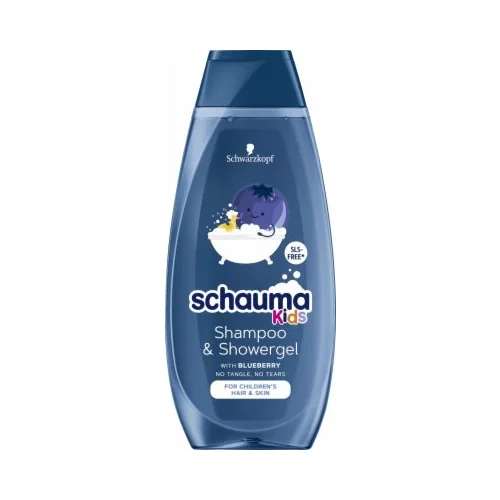 Schauma Kids Blueberry Shampoo & Shower Gel šampon 400 ml za otroke