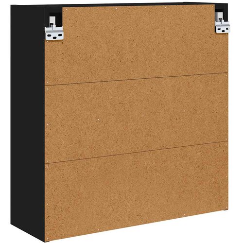  Kupaonski ormar s ogledalom s policom Crna 60 x 20 x 60 cm Slike