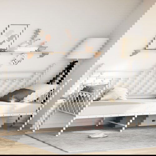 vidaXL krevet Daybed bijeli 90x200 cm čelik Cijene