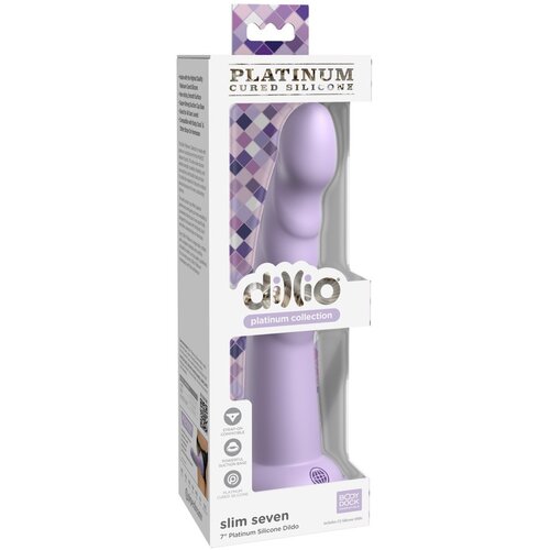 DILLIO Slim Seven - ljepljivi dildo za stimulaciju glavića (20 cm) - ljubičasta Cijene
