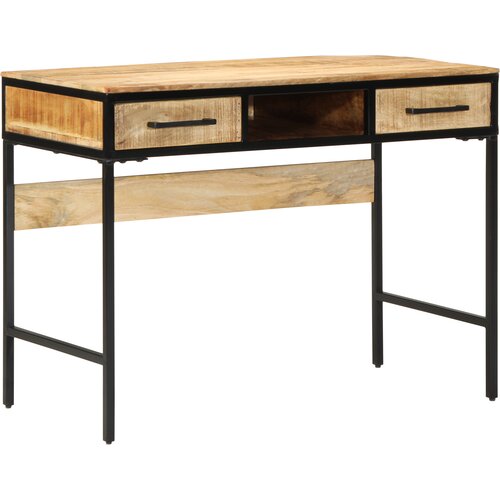 vidaXL miza 100x50x75 cm iz trdnega lesa rough mango Cene