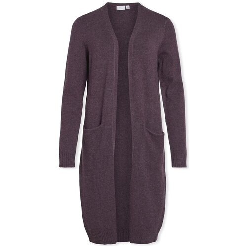 Vila Pla&amp;scaron;či Noos Ril Long Cardigan - Plum Vijolična Slike