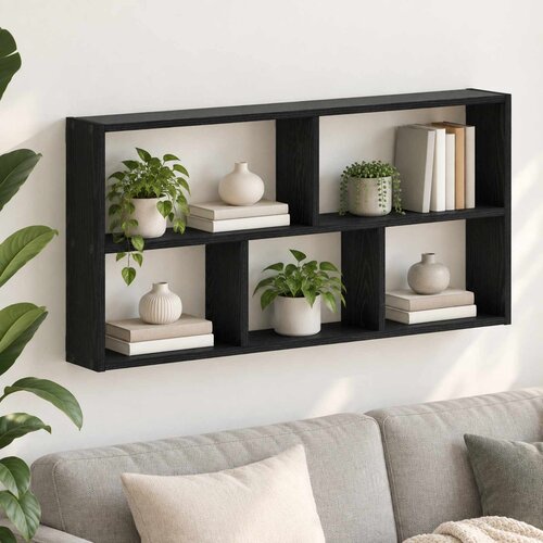  Polica na zidu Crni hrast 102 x 17 x 50 cm Konstruirano drvo Cijene