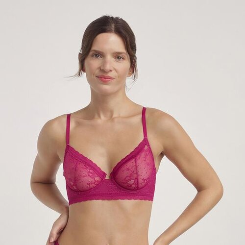 DIM ROMANCE UNDERWIRE FULL CUP BRA - Women&amp;#039;s Lace Bra - Red Slike