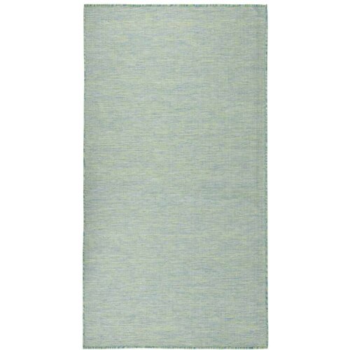  tepih ravnog tkanja 140 x 200 cm tirkizni Slike