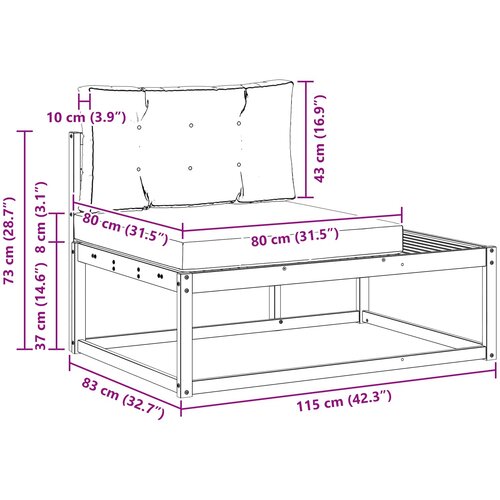  Set vanjskih sofa Poliester Bijela Slike