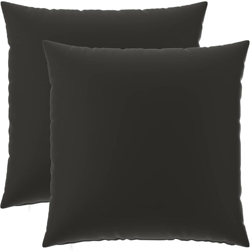  Presvlaka za jastuk 2 pcs HEERLEN Crna 60 x 60 cm Poliester Cene