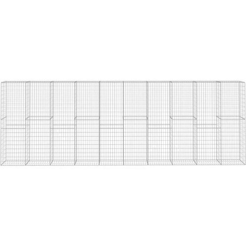  Gabionski zid s poklopcem od pocinčanog čelika 600x50x200 cm Slike