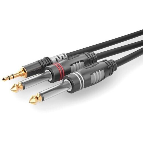 Sommer Cable Hicon HBA-3S62-0300 utičnica audio priključni kabel [1x 3,5 mm banana utikač - 2x klinken utikač 6.3 mm (mono)] 3.00 m c Cijene