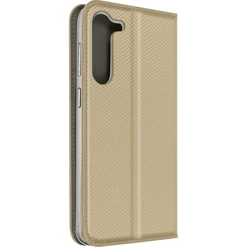 AVIZAR Ovitek denarnica za Samsung S23 Plus, Smart Collection - zlata, (20670444) Cene