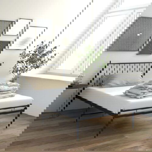  Za krevet crni metalni 90 x 200 cm Cene
