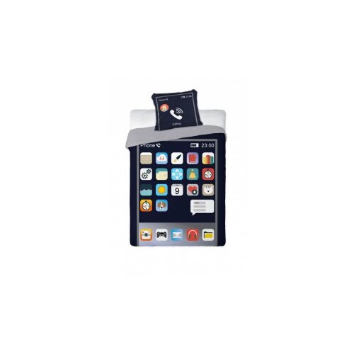 Baloo svetleća posteljina za decu smartphone 160x200+70x80cm 9661 Slike