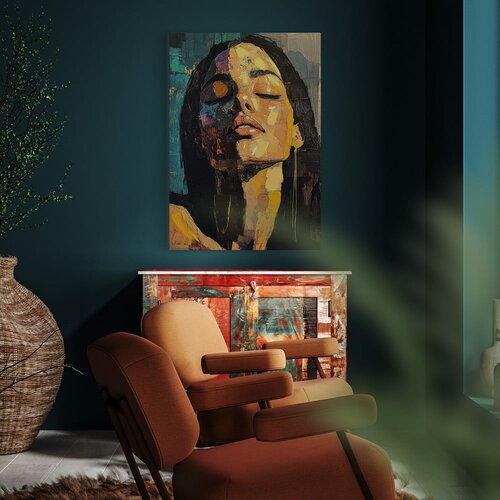 Styler Slika z ročno naslikanimi elementi 70x100 cm Vivian &amp;ndash; Slike