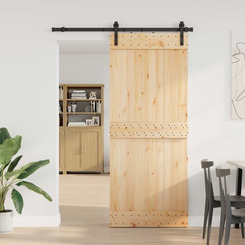  Klizna vrata NARVIK Prirodna i crna 85 x 210 cm (152,5 cm) Cijene