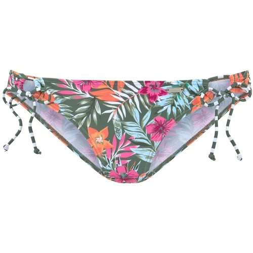 VENICE BEACH Bikini hlačke zelena / oranžna / roza / bela