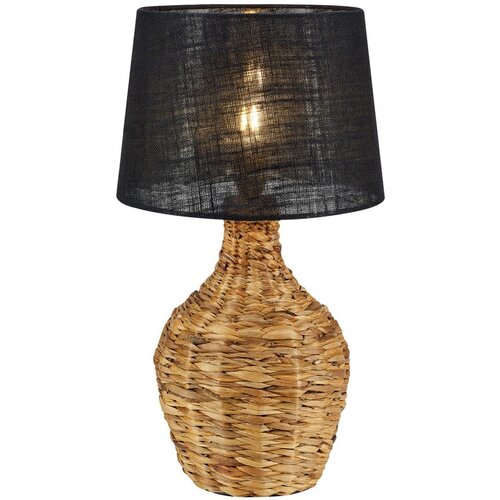 Markslöjd Črna/naravna namizna svetilka s senčilom iz jute (višina 58 cm) Paglia – Cene
