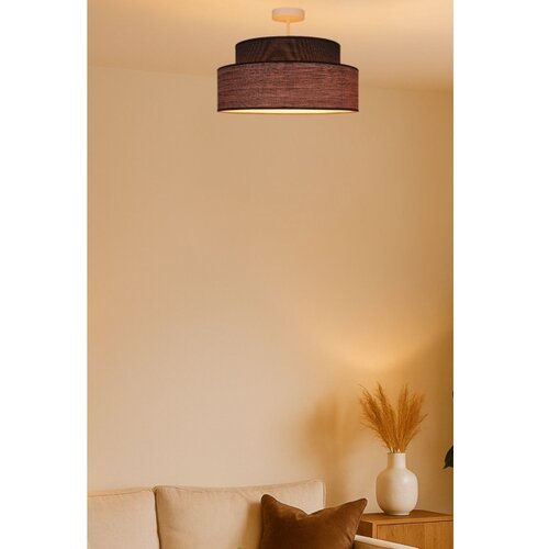  plafonski luster grace 1xE27/60W/230V prečnika 40 cm braon/bež Slike