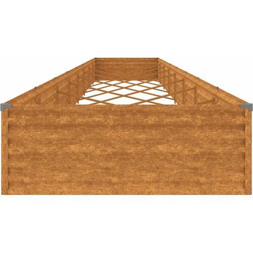  Povi&amp;scaron;ena vrtna gredica 770 x 100 x 36 cm od čelika COR-TEN Slike