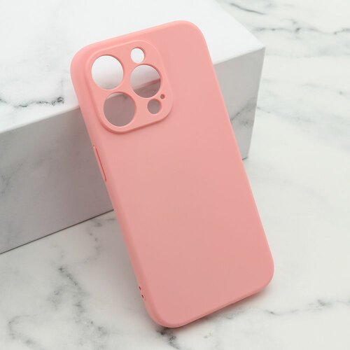 maska soft silicone za iphone 15 pro/ roza Slike