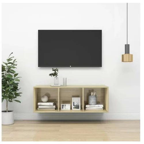  Stenska TV omarica sonoma hrast 37x37x107 cm iverna plošča