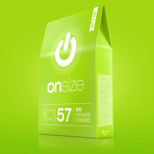 On Onsize 57 Premium Condoms 50 pack