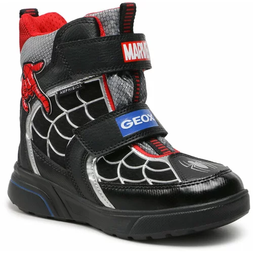 Geox J SVEGGEN B. Chlapecké kotníkové boty, crna, veličina