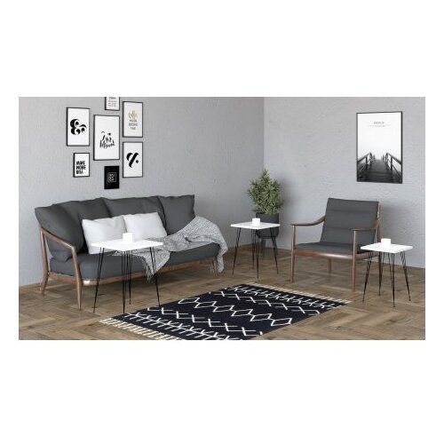Hanah home set stolova mali black white Slike