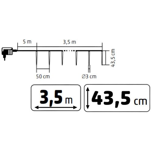  Svetleći niz &amp;quot;ledenice&amp;quot; sa 288 LED dioda Slike