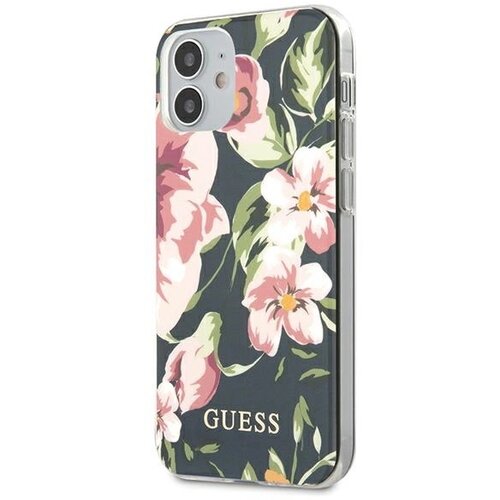 Guess OVITEK ZA IPHONE 12 MINI 5,4 INČ MORNO MODER CVETLIČNI N&deg;3, (21834195) Cene