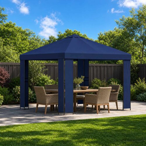 Gazebo 3 x 3 m Plava Poliester i čelik 190 gsm Cijene