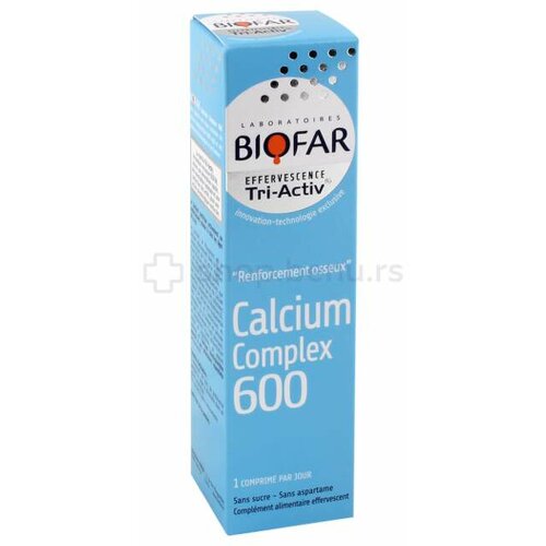 Biofar kalcijum kompleks 600 mg 15 šumećih tableta Cene