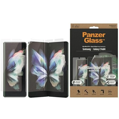 PanzerGlass ULTRA-WIDE GALAXY ZAŠČITA ZA ZASLON Z ANTIBAKTERIJSKIM PREKLOPNIM ETUIJEM 4, (20628648) Cene