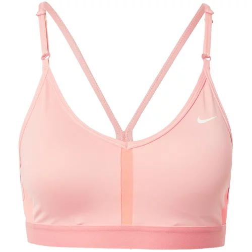 Nike Indy V-Neck Women's Bra, Coral Chalk/Hot Punch/Sea Coral/White - S, (20637852)